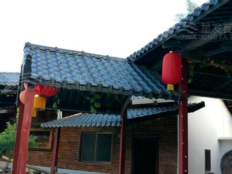 園林建筑搭建樹脂瓦涼亭，將景觀與藝術(shù)融合，別具一格！